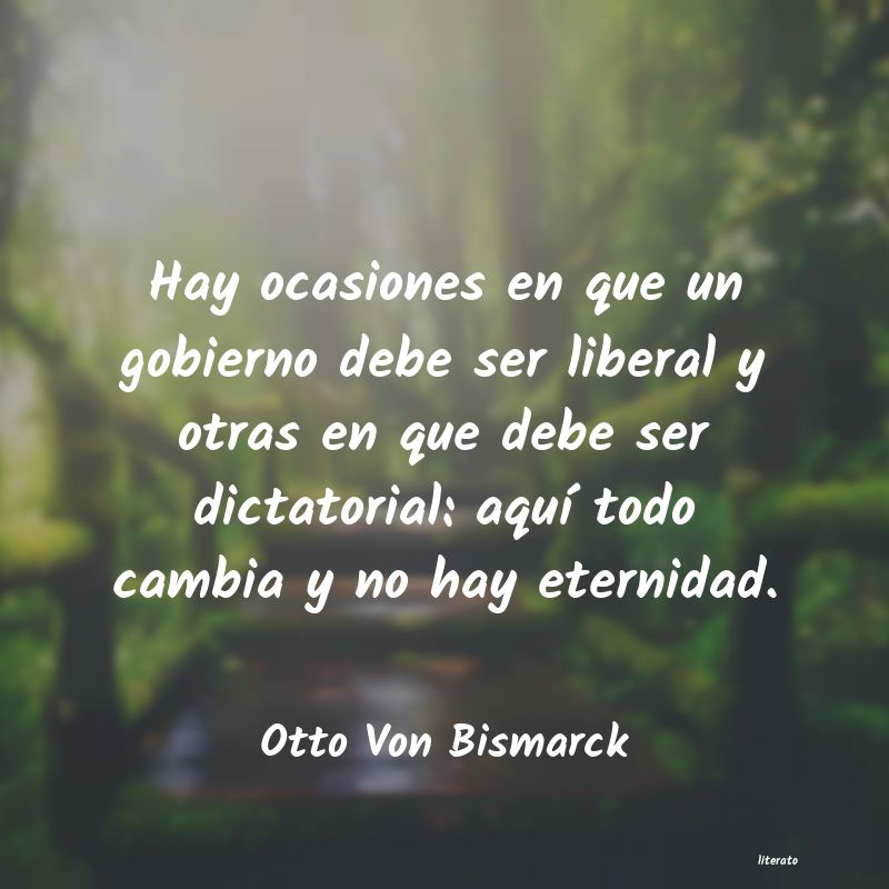 frases de Otto Von Bismarck