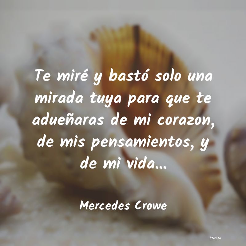 Frases de Mercedes Crowe