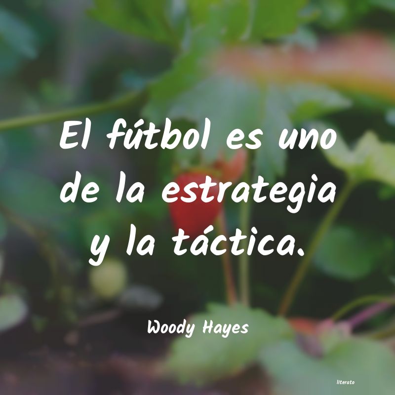 frases de Woody Hayes