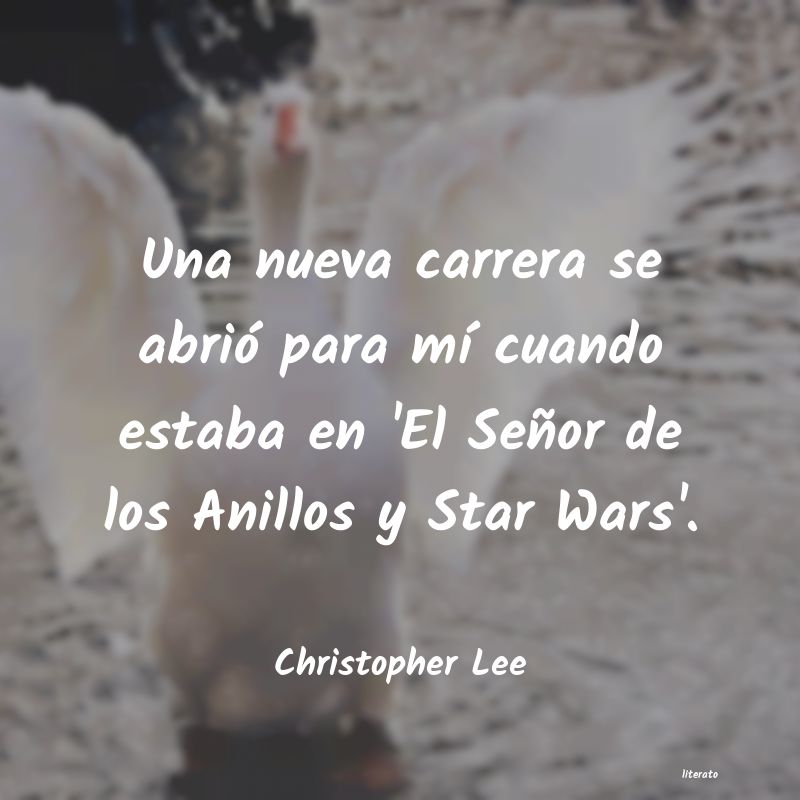 Frases de Christopher Lee