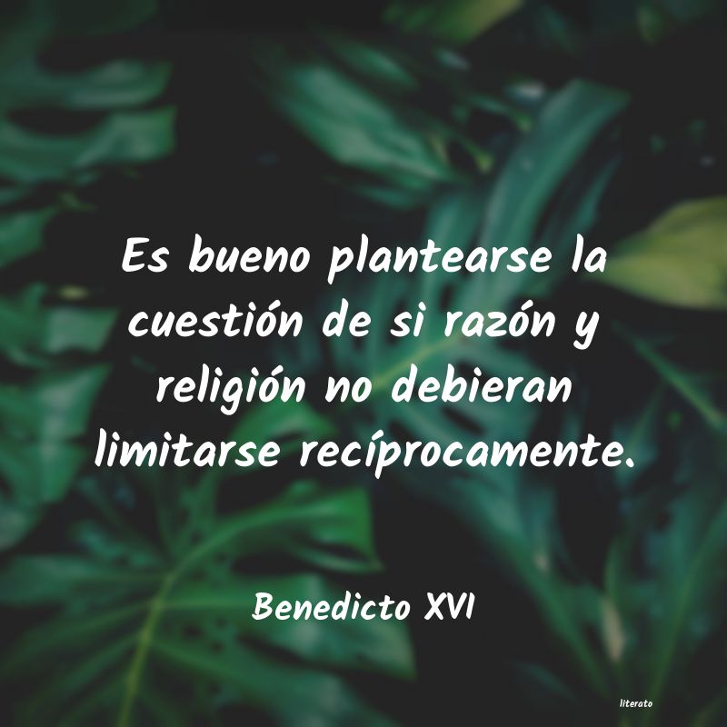 Frases de Benedicto XVI