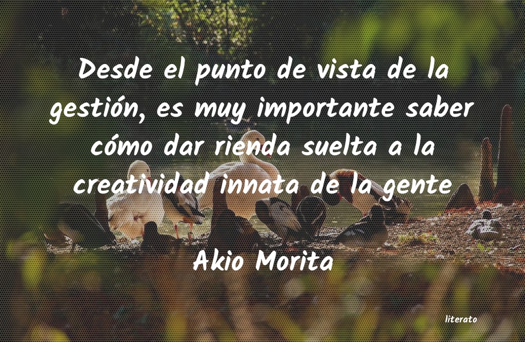 frases de Akio Morita