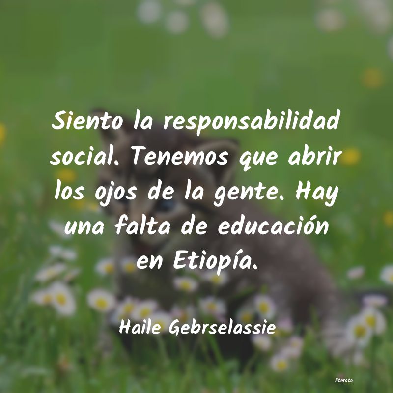 frases de Haile Gebrselassie