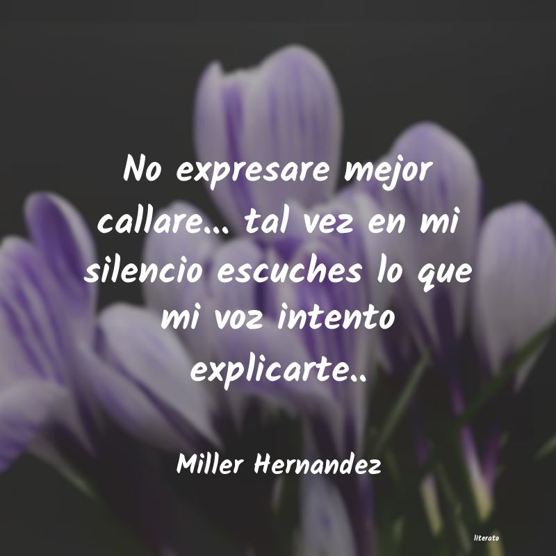 Frases de Miller Hernandez