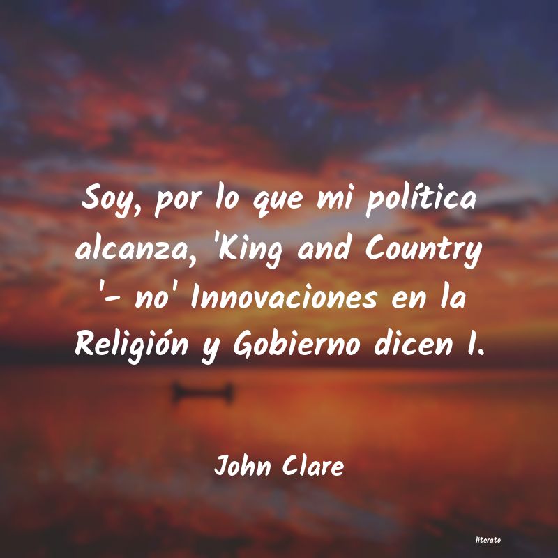 frases de John Clare