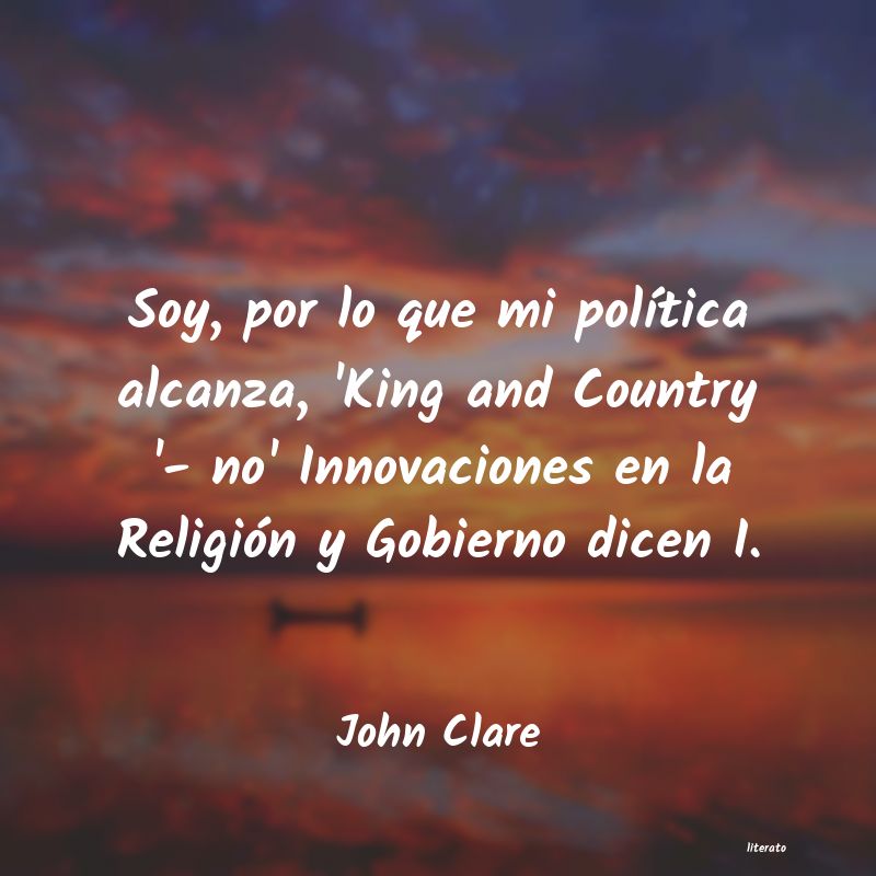 Frases de John Clare