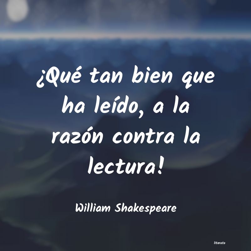frases de William Shakespeare