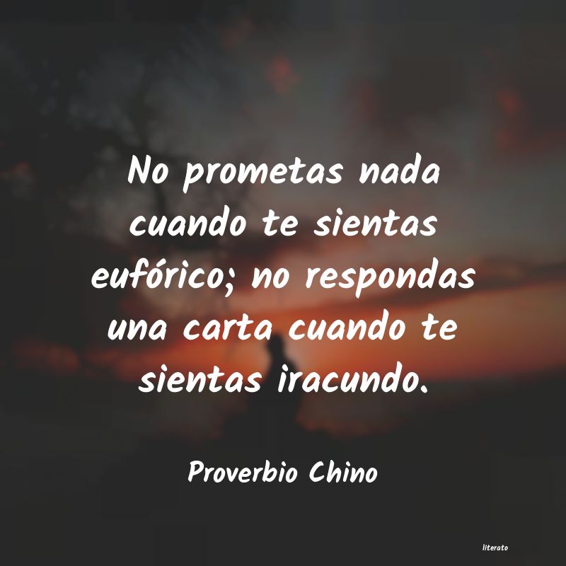 Frases de Proverbio Chino