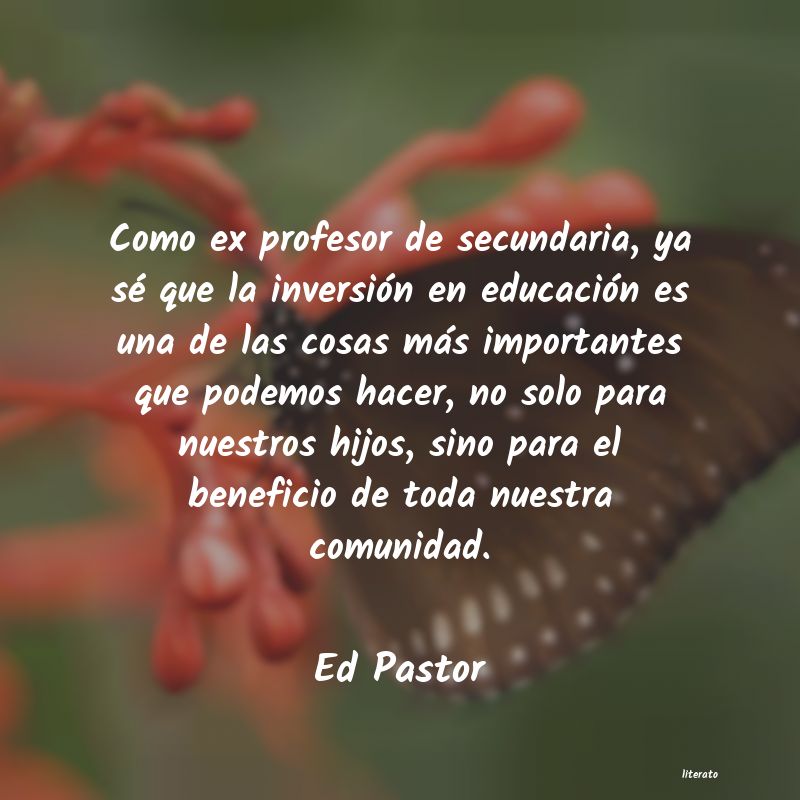 Frases de Ed Pastor