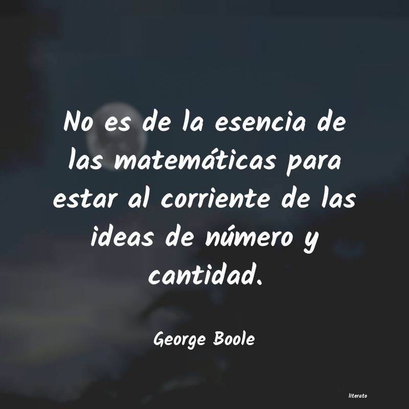 Frases de George Boole