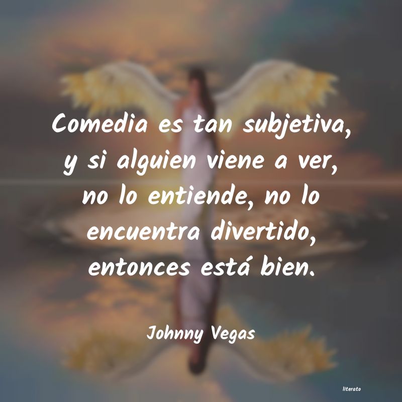 Johnny Vegas: Comedia es tan subjetiva, y si