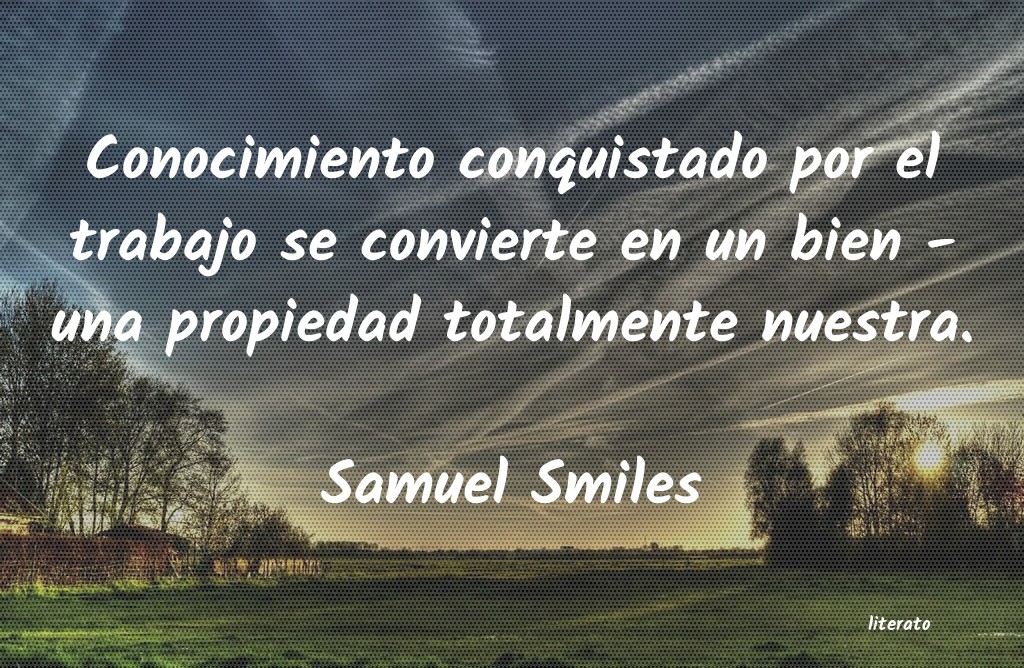 Frases de Samuel Smiles