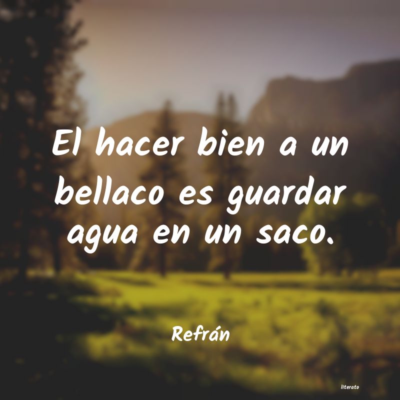 Frases de Refrán