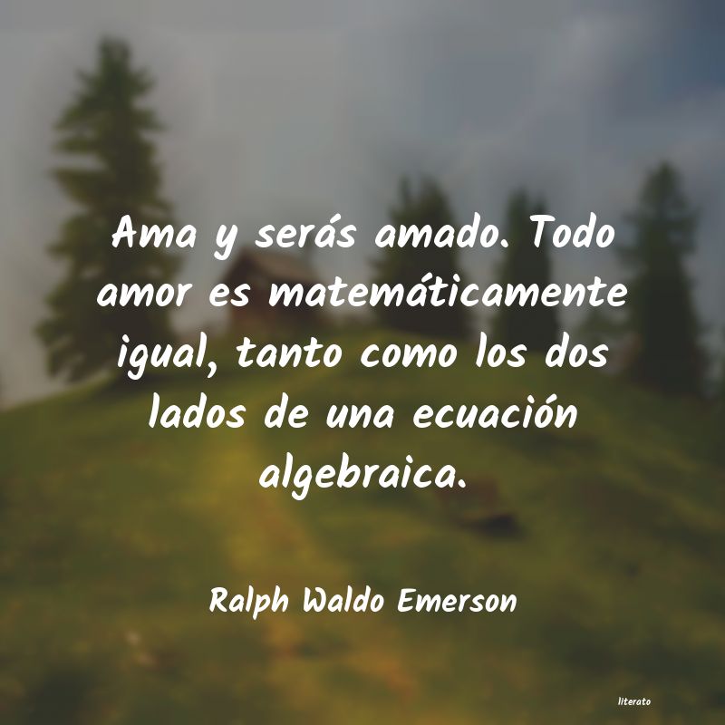 Frases de Ralph Waldo Emerson