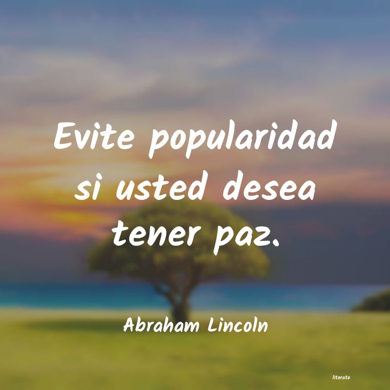 Frases de Abraham Lincoln