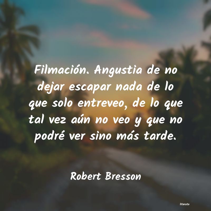 frases de Robert Bresson