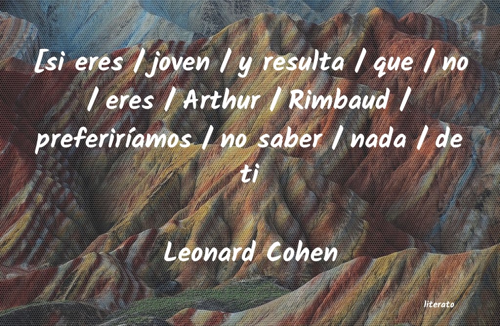 Frases de Leonard Cohen