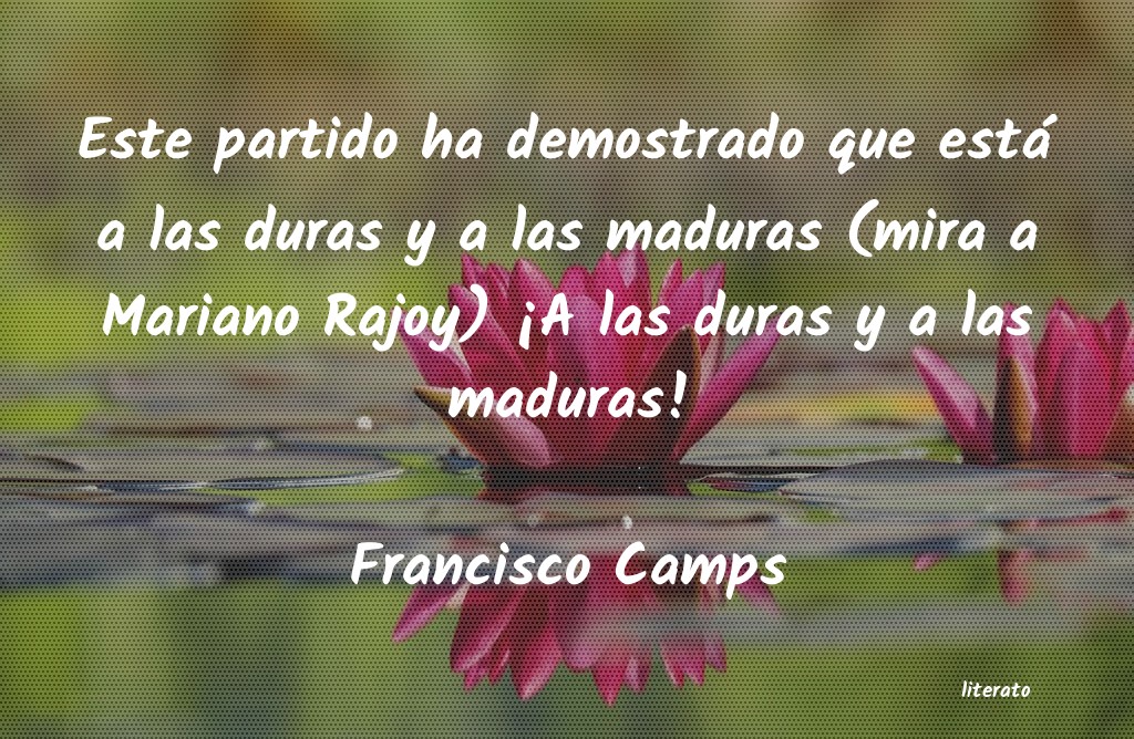 frases de Francisco Camps