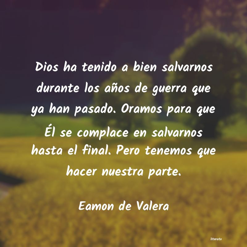 frases de Eamon de Valera