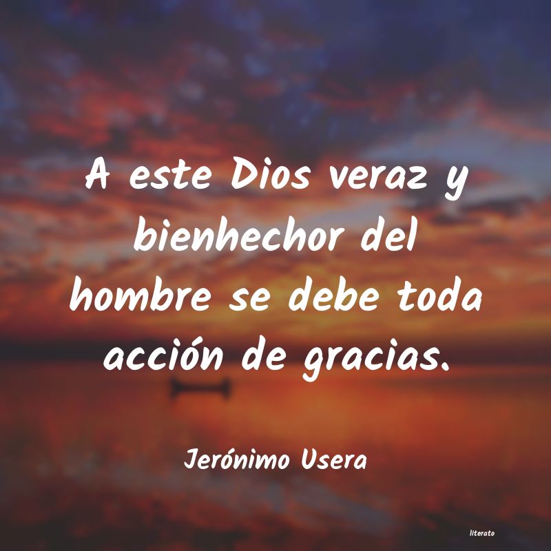 Frases de Jerónimo Usera