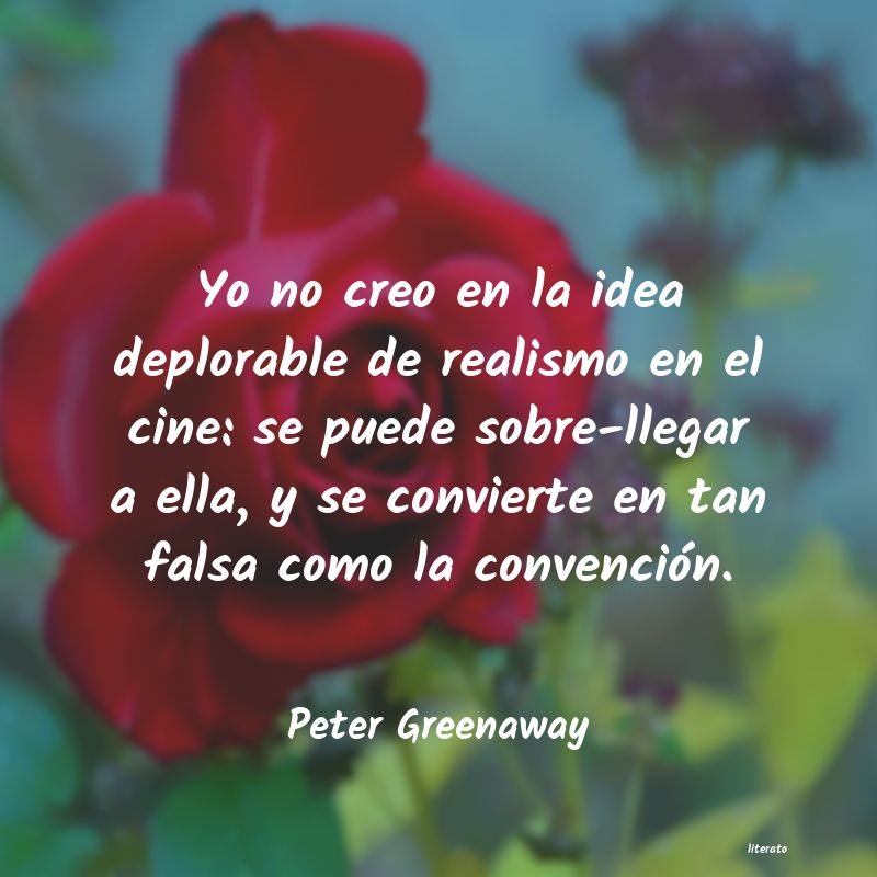 frases de Peter Greenaway