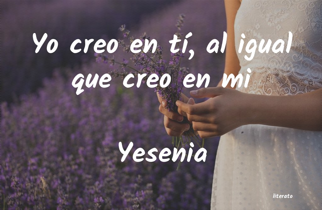 Frases de Yesenia