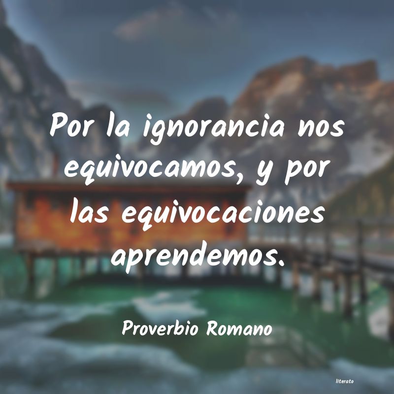 Frases de Proverbio Romano