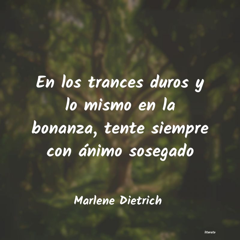 Frases de Marlene Dietrich