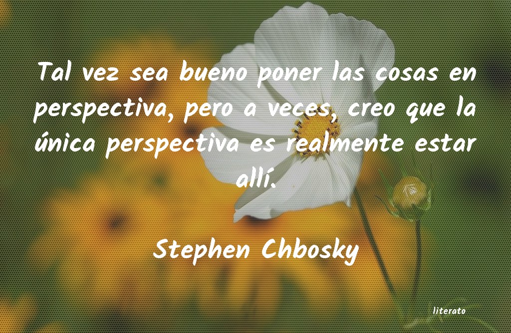frases de Stephen Chbosky