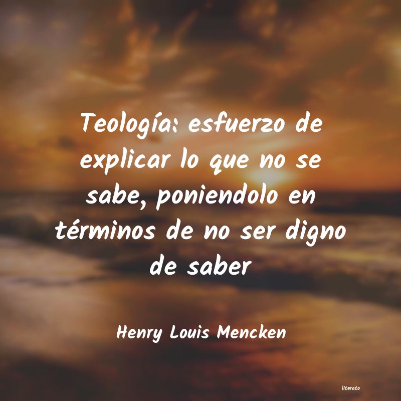 Frases de Henry Louis Mencken