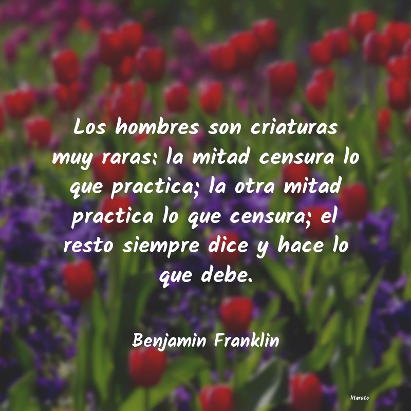 Frases de Benjamin Franklin