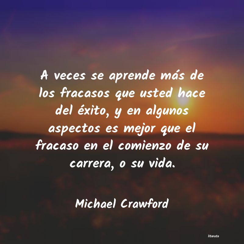Frases de Michael Crawford