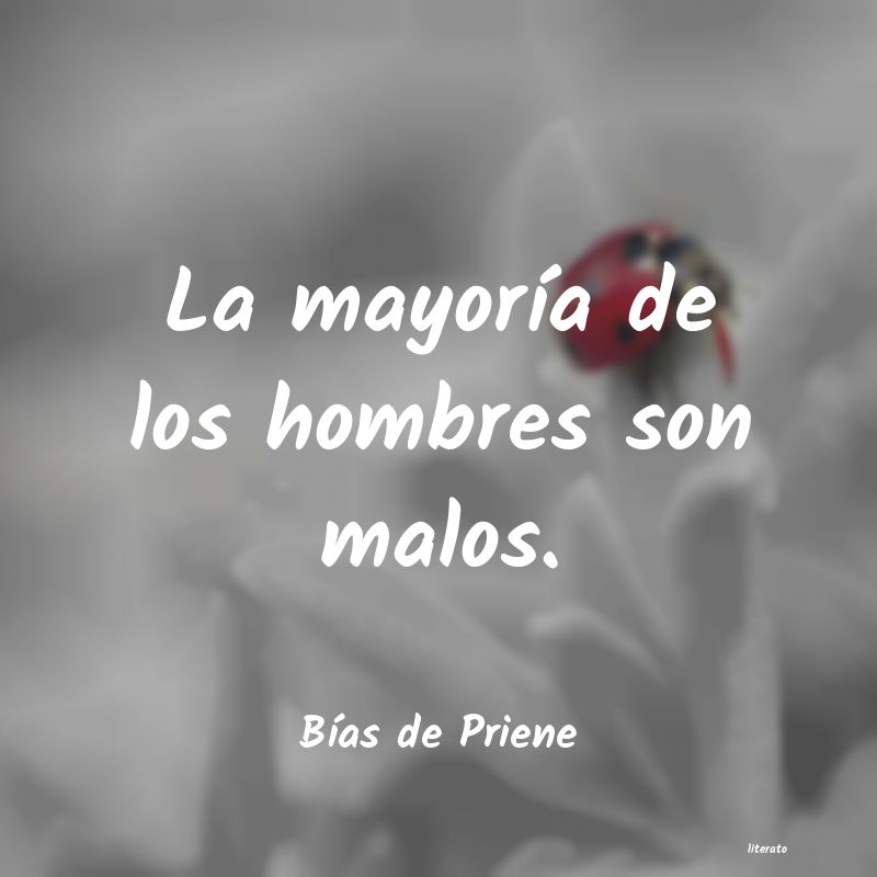 Frases de Bías de Priene