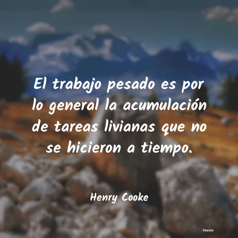 Frases de Henry Cooke