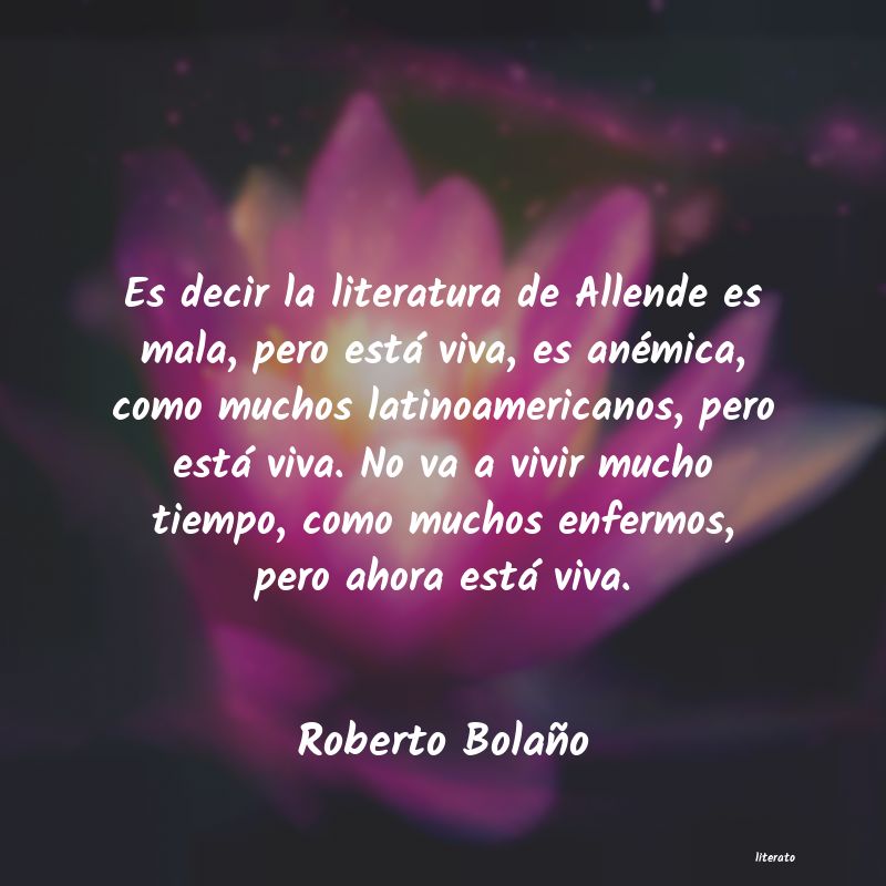 frases de Roberto Bolaño