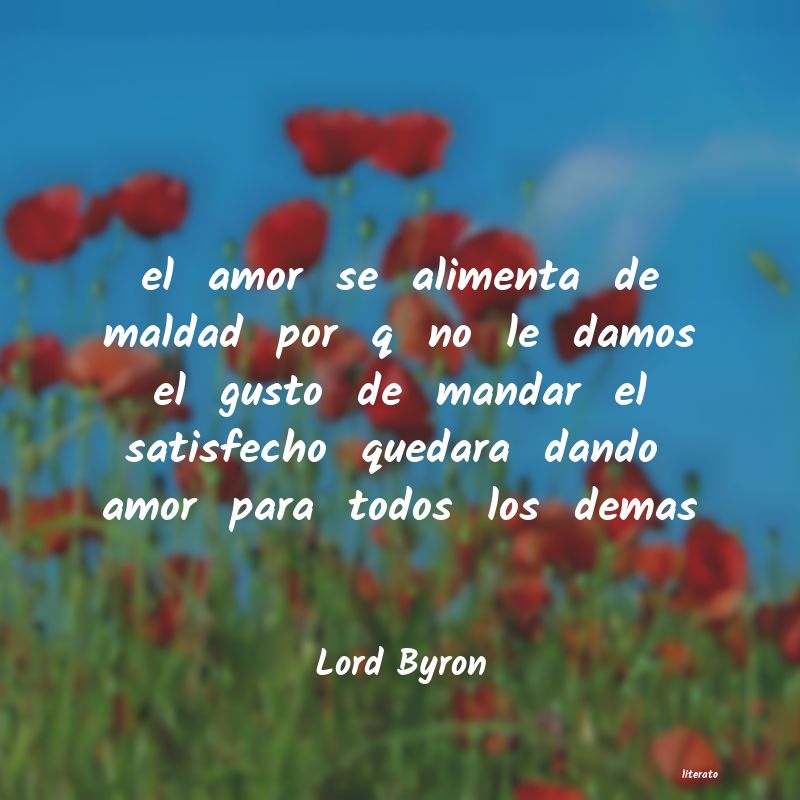 frases de Lord Byron