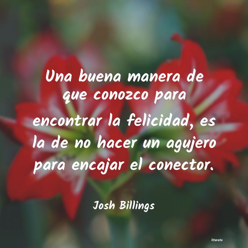 Frases de Josh Billings