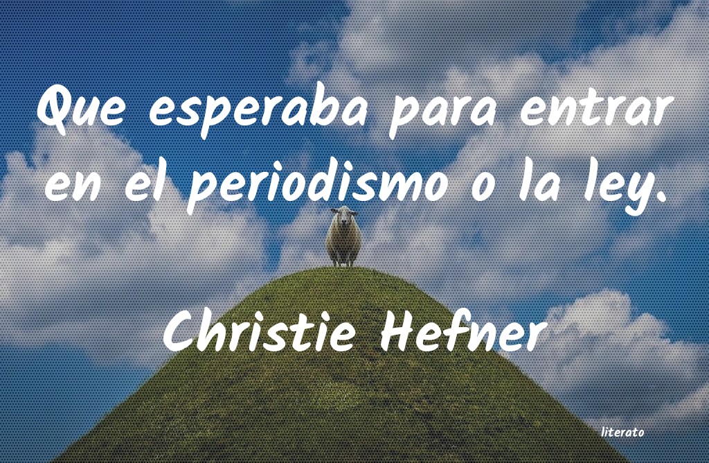 Frases de Christie Hefner