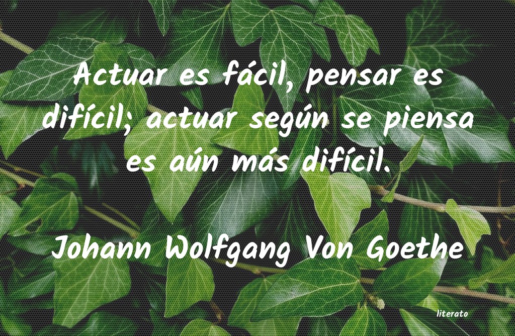 Frases de Johann Wolfgang Von Goethe