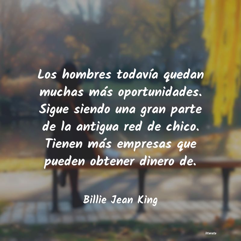 frases de Billie Jean King