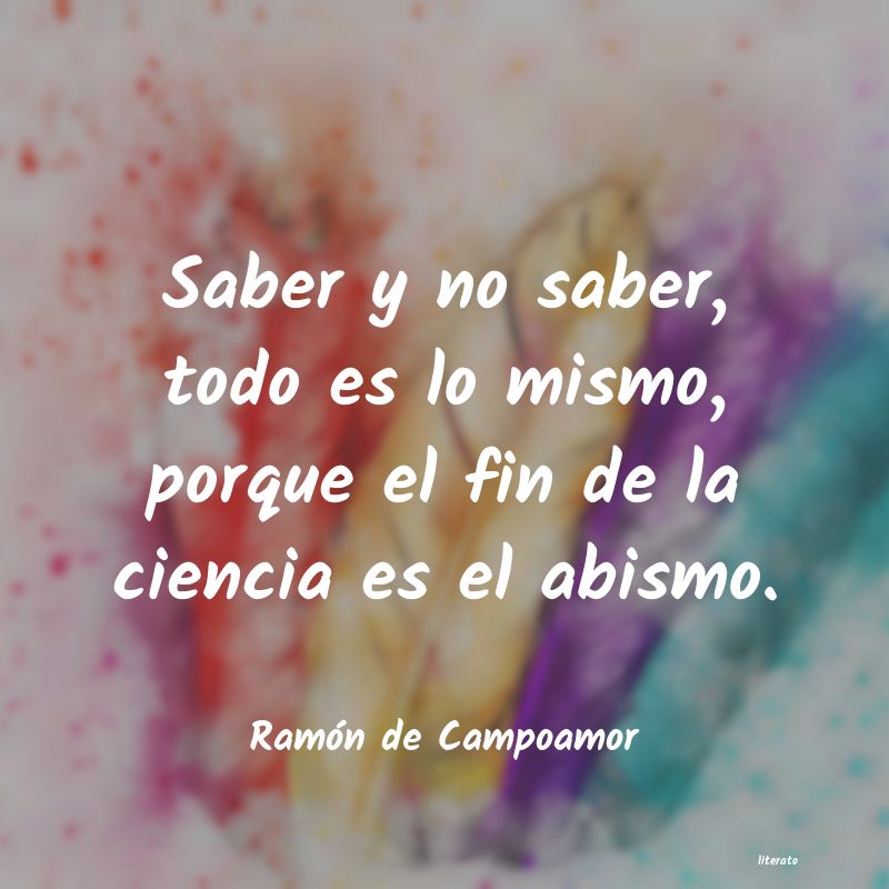 frases de Ramón de Campoamor