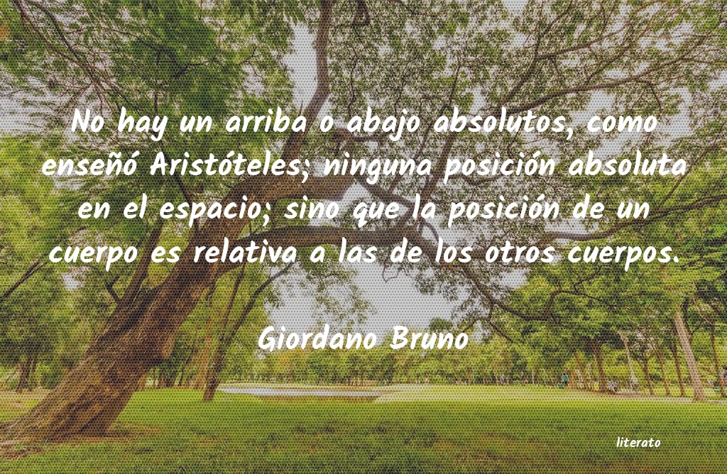 frases de Giordano Bruno