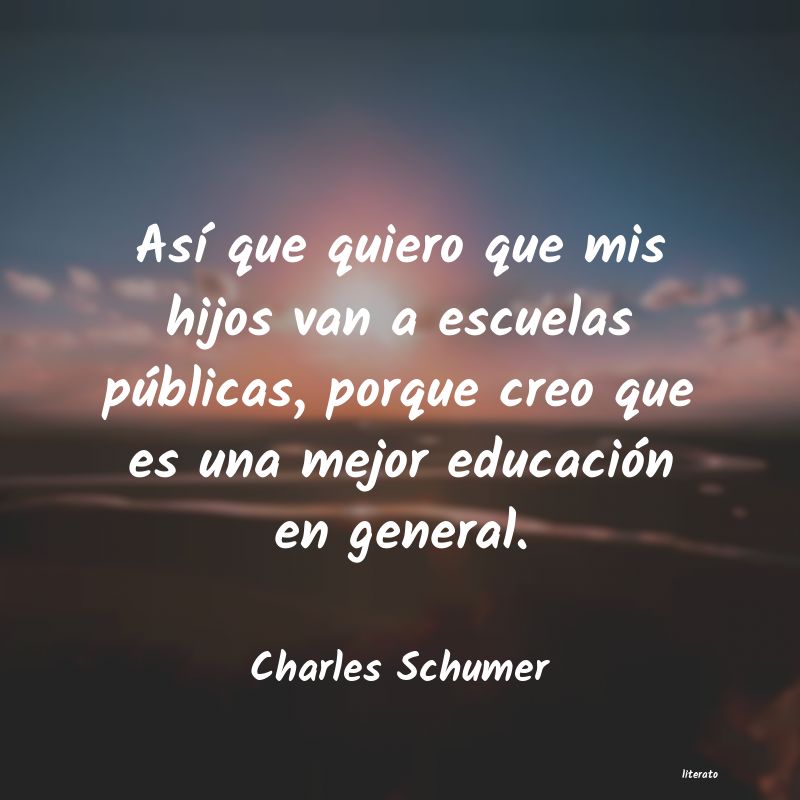 frases de Charles Schumer