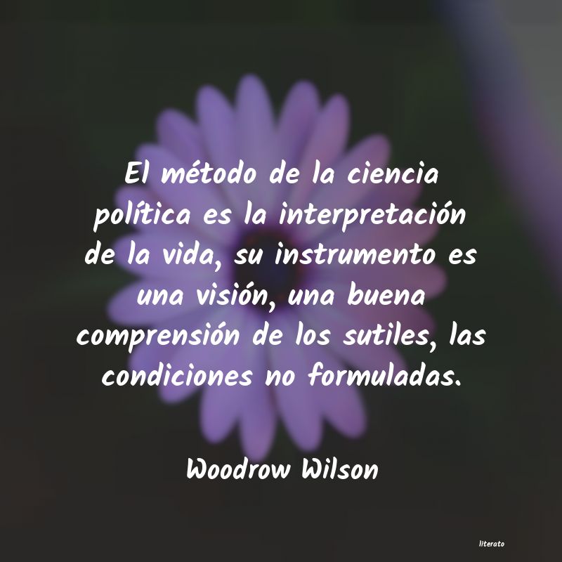frases de Woodrow Wilson