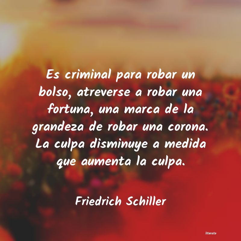 frases de Friedrich Schiller