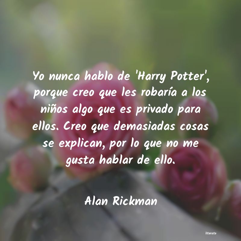 Frases de Alan Rickman