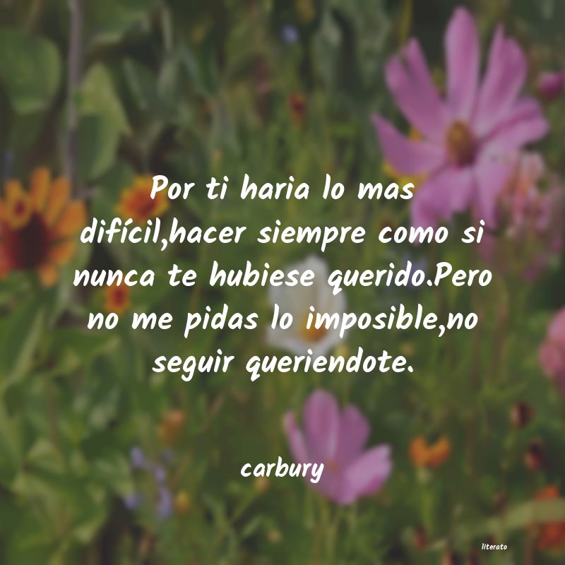 Frases de carbury