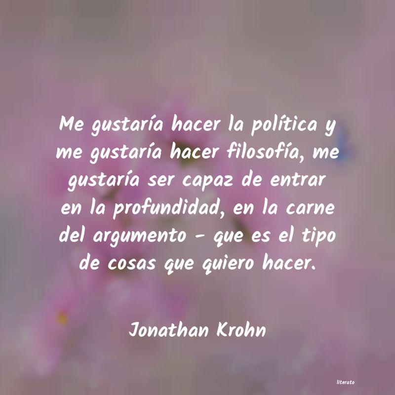 Frases de Jonathan Krohn