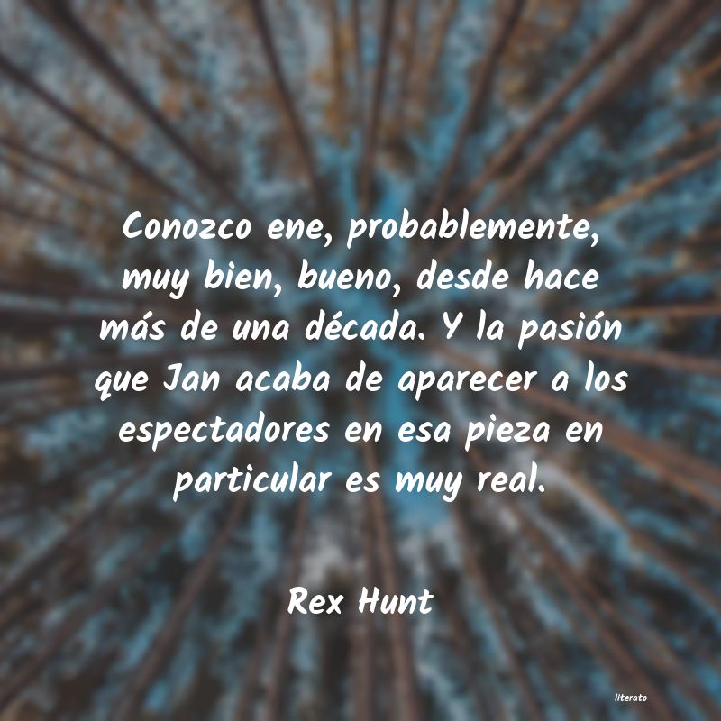 frases de Rex Hunt
