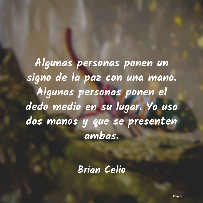 Frases de Brian Celio